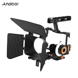 Andoer C500 Système de Cage de Caméra en Alliage d'Aluminium pour Caméscope Vidéo