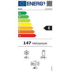 Réfrigérateur 1 porte intégrable à pantographe 187l - KIL42VFE0 - BOSCH