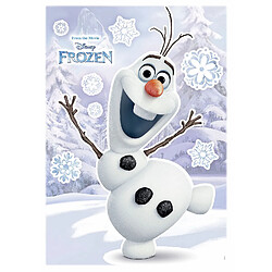 Komar Stickers géant La Reine des Neiges Disney Olaf qui sourit 50 x 70 cm