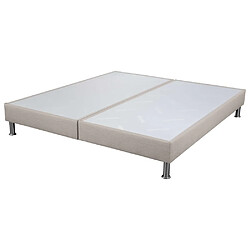 Ebac Sommier déco SP18 + pieds - Sahara 2x90x200 - 26 lattes - H.18 cm - Made in France 