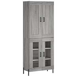 Maison Chic Buffet,Meuble de Rangement,commode pour salon,Cuisine Sonoma gris 69,5x34x180 cm Bois d'ingénierie -MN24339