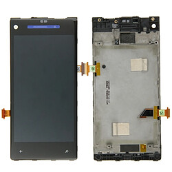 Wewoo Pour HTC 8X bleu foncé pièce détachée écran LCD + tactile Digitizer Assemblée avec cadre