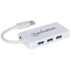 Avis Arte Video Manhattan Hub 3 ports USB 3.0 avec adaptateur éthernet Gigabit Blanc