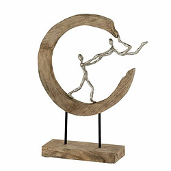 Paris Prix Statue Déco Couple Demi Lune 47cm Naturel 