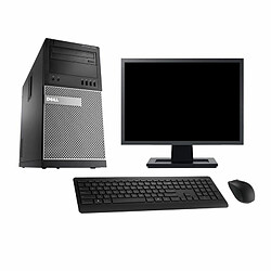 PC Tour Dell 9020 Ecran 22" Intel Core i5-4570 RAM 8Go SSD 120Go Windows 10 Wifi - Occasion