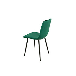 Acheter Chaise Romimex Vert Velours Métal 45 x 89 x 55 cm