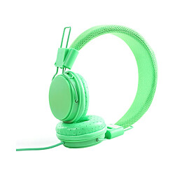 LUUCOZK Casque de jeu EP05 pour réduction du bruit de l'ordinateur Casque filaire stéréo 3,5 mm - vert gazon