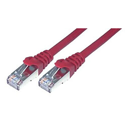 MCL Cordon de brassage RJ45 CAT 6 F/UTP - 2m Rouge