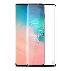 Film Galaxy S10 Plus Verre trempé 9H Anti-traces Incurvé Force Glass Bords Noir