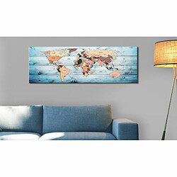 Paris Prix Tableau Imprimé World Maps : Sapphire Travels 40 x 120 cm