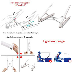 Support Pour Ordinateur Portable À Angle Réglable Et Pliable Pour Bureau pas cher