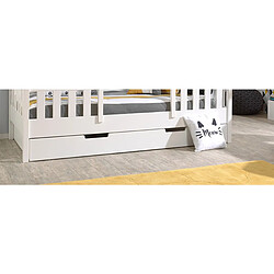 Avis VIPACK Tiroir de lit HouseBed - Blanc