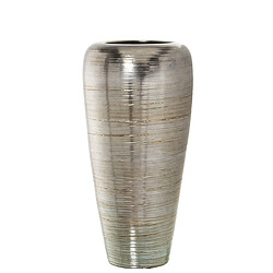 Vase de sol Alexandra House Living Argenté Céramique 29 x 29 x 66 cm 