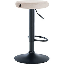 Non Tabouret de bar Ponte velours noir pas cher