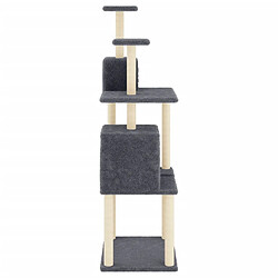 Acheter Arbre à chat avec griffoirs,niche pour chat en sisal Gris foncé 167 cm -MN30065