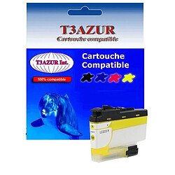 T3AZUR - Cartouche compatible Brother LC3233 (LC-3233Y) XL Jaune 