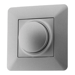 Zenitech - Interrupteurs et Prises Interieures Variateur rotatif compatible LED 16A Titanium - Artezo