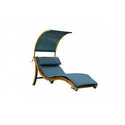 Axi House Chaise longue Salina avec parasol Bleu