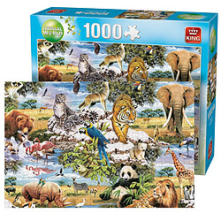 King Puzzle de 1000 Pièces Merveilles de la Nature en Carton Multicolore