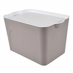 Paris Prix Boîte de Rangement Déco Pratique 24L Taupe