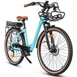 Avis Vélo électrique SAMEBIKE RS-A07 - moteur 500W batterie 36V13Ah autonomie 40KM freins à disque mécaniques - Bleu Lac