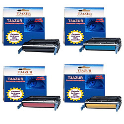 T3Azur 4 Toner génériques HP C9730A C9731A C9732A C9733A 