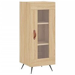 Maison Chic Buffet,Meuble de Rangement,commode pour salon,Cuisine Chêne sonoma 34,5x34x90 cm Bois d'ingénierie -MN54747