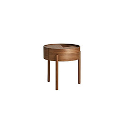 Woud Table d'appoint Arc - Ø42 cm - noyer 