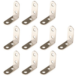 10pcs attaches d'angle en acier epaissi angle droit 40x40x16mm support de cadre d'image à angle droit