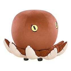 Beliani Pouf enfant en velours marron OCTOPUS