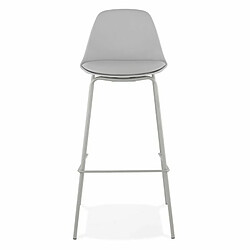 Paris Prix Tabouret de Bar Design en Métal Funty 95cm Gris