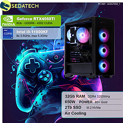 Sedatech PC Gamer • Intel i9-11900KF • RTX4060Ti • 32Go RAM • 2To SSD M.2 • sans OS