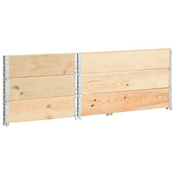 Avis Vente-Unique Jardinières surélevées 3 pcs 50 x 100 cm bois de pin solide 02_0000890