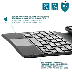 Mobilis Case C2 for iPad 10.2 with French Bluetooth Keyboard