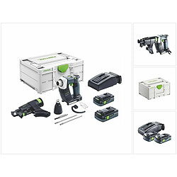 Festool DURADRIVE DWC 18-2500 HPC 4,0 I-Plus Visseuse sans fil pour plaquiste 18Nm 18V Brushless + 2x Batteries 4,0Ah + Chargeur + Coffret Systainer (576498) (successeur de 574743)