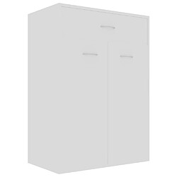 vidaXL Armoire à chaussures Blanc 60x35x84 cm Bois d'ingénierie