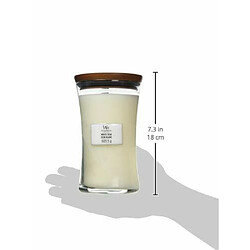 Avis Grande bougie jarre parfumée Woodwick, White Teak