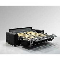 Avis Inside 75 LE DIVA canapé convertible EASY OUVERTURE EXPRESS 160*200cm microfibre noire