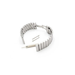 vhbw bracelet compatible avec Fossil Q Crewmaster, Nate, Wander montre connectée - 19cm acier inoxydable argent 