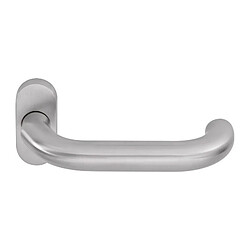 OGRO Poignée porte 8100V FS/6621 ER Inox F1 courbé carré.9mm