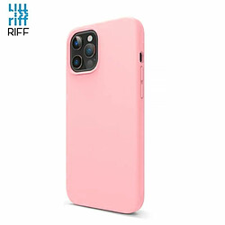 Riffi Coque Riff Thin & Soft en silicone avec intérieur en fibre douce pour Apple iPhone 13 Pro Light Rose 