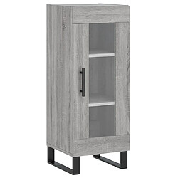 Maison Chic Buffet,Meuble de Rangement,commode pour salon,Cuisine Sonoma gris 34,5x34x90 cm Bois d'ingénierie -MN87986