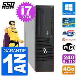 PC Fujitsu Esprimo E910 DT Intel Core i7-3770 RAM 4Go SSD 240Go Windows 10 Wifi - Occasion