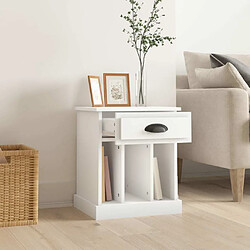 Avis Maison Chic Table de chevet Table de Nuit Meuble de Rangement blanc 43x36x50 cm