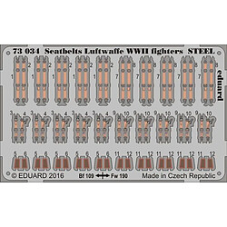 Seatbelts Luftwaffe WWII fighters STEEL - 1:72e - Eduard Accessories 