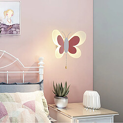 Universal 14W Créatif LED Applique murale pour la chambre d'enfant Personnalité de dessin animé Papillon Applique murale pour la chambre Lit de chevet (lumière chaude) pas cher