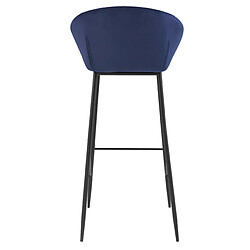 Acheter Rendez Vous Deco Chaise de bar Marquise bleue H75cm (lot de 2)