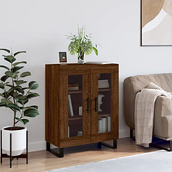 Maison Chic Buffet,Meuble de Rangement,commode pour salon,Cuisine chêne marron 69,5x34x90 cm bois d'ingénierie -MN96914