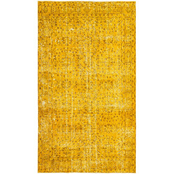 Vidal Tapis de laine 277x157 jaune Ultra Vintage 