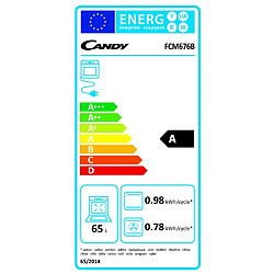 Four intégrable multifonction 65l 60cm pyrolyse - FCM676B - CANDY